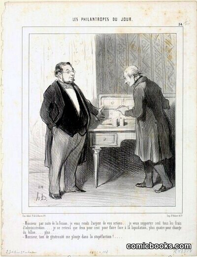 Monsieur par suite de la fusion... by Honoré Daumier