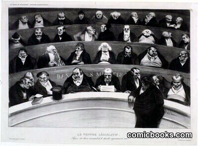 Le Ventre Législatif by Honoré Daumier