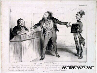 Robert Macaire renait de ses cendres by #Honoré_Daumier_Künstler_in