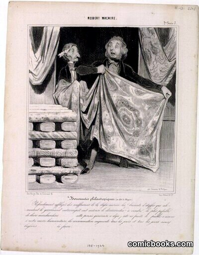 Nouveautés philantropiques (Robert Macaire series) by Honoré Daumier