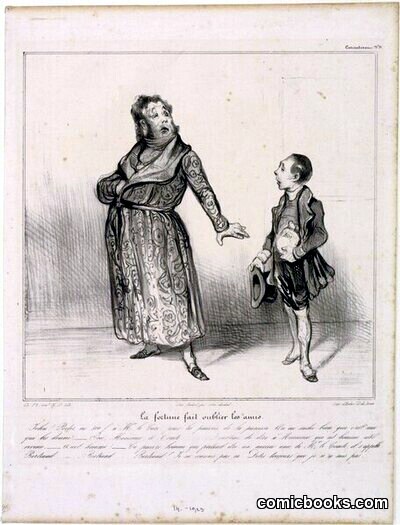 La fortune fait oublier les amis by #Honoré_Daumier_Künstler_in