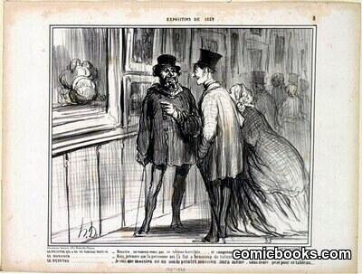 Le peintre qui a eu un tableau refusé by Honoré Daumier