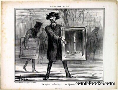 Ils m'ont refusé ça… les ignares!! by Honoré Daumier