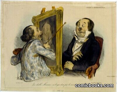 Que diable, Monsieur, ne bougez donc pas... by Honoré Daumier