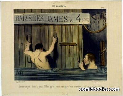 Excusez, regard' donc la grosse Fifine... by #Honoré_Daumier_Künstler_in