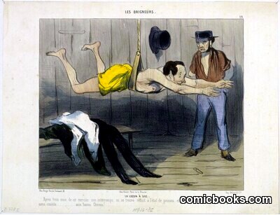 La leçon à sec by #Honoré_Daumier_Künstler_in