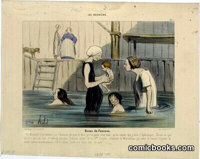 Bains de Femmes (Women's Baths) by #Honoré_Daumier_Künstler_in