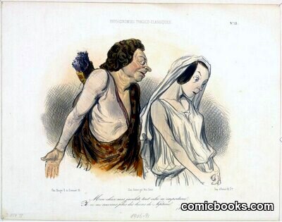 Mon char, mes javelots… (Phèdre) by #Honoré_Daumier_Künstler_in