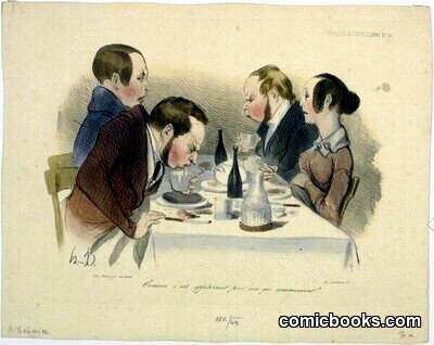 Comme c'est appétissant pour ceux qui commencent by #Honoré_Daumier_Künstler_in