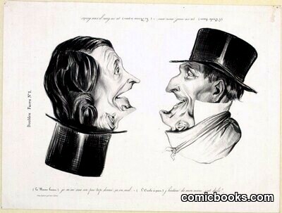 L'Oncle–Le Neveu by Honoré Daumier