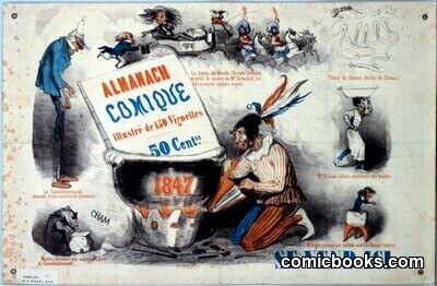 Almanach Comique — Promotional Broadside by Cham