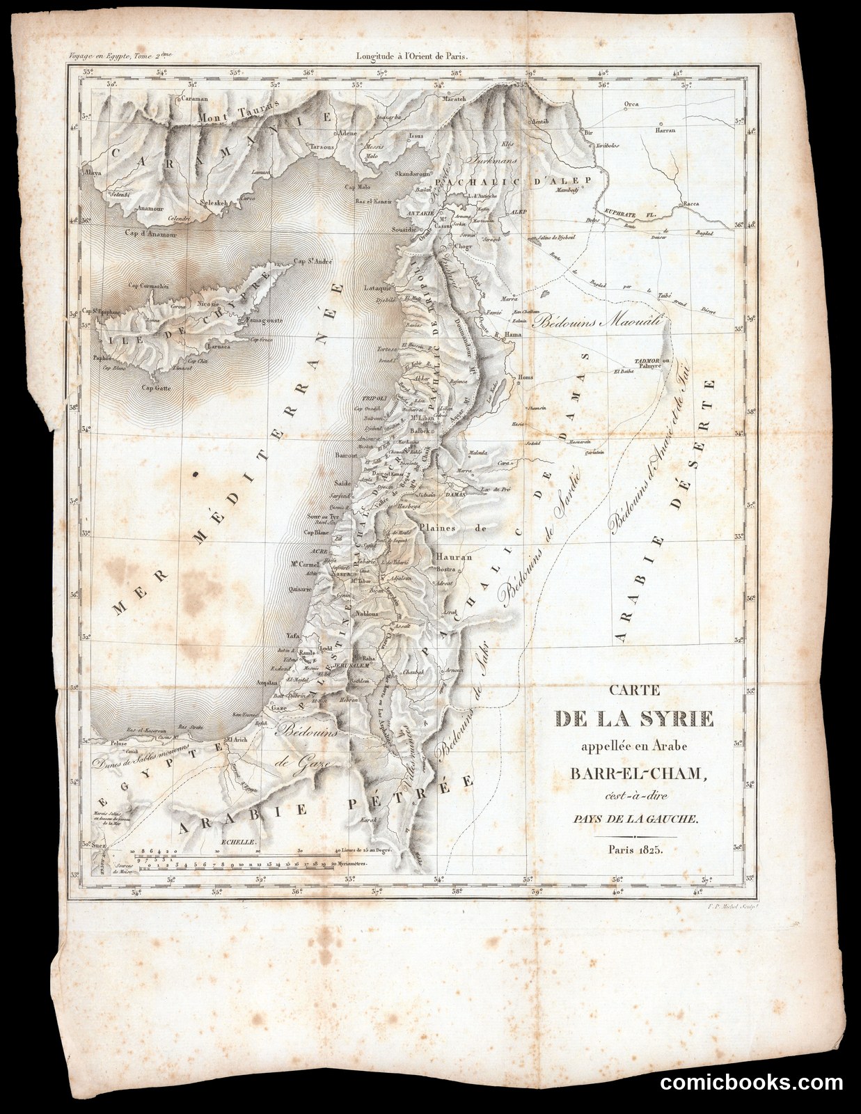 Carte de la Syrie appellée en Arabe Barr-el-Cham by Michel, F. P.