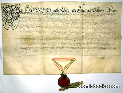 Royal Decree on Parchment, 1647