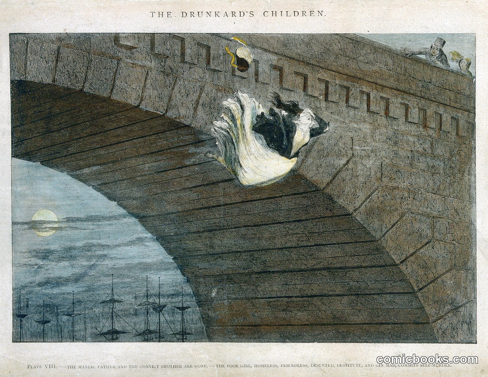 The Drunkard's Children, Plate VIII by George Cruikshank