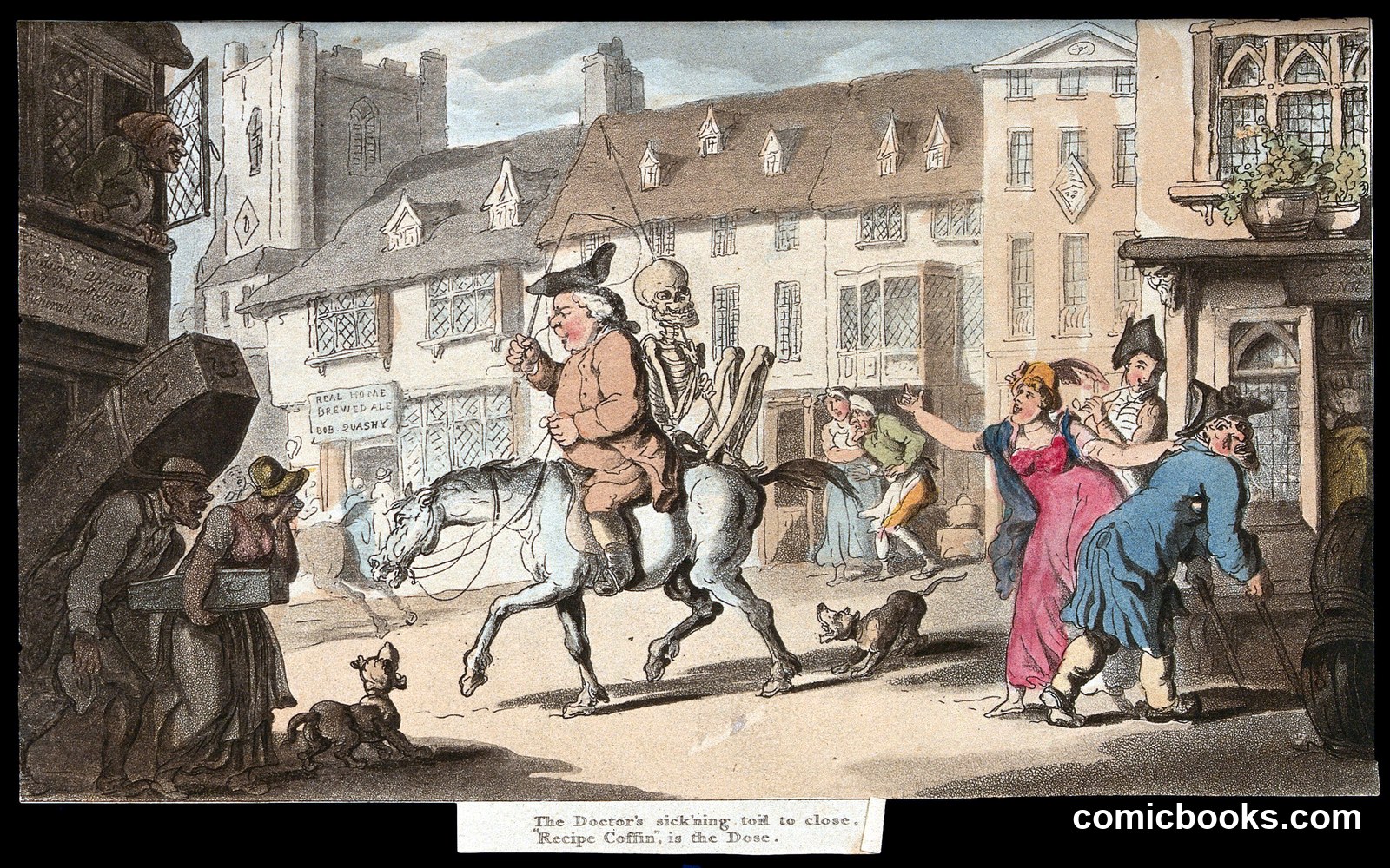 The Dance of Death: The Undertaker and the Quack by Thomas Rowlandson