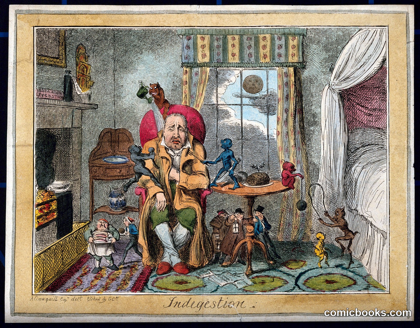 Indigestion by Alfred Crowquill