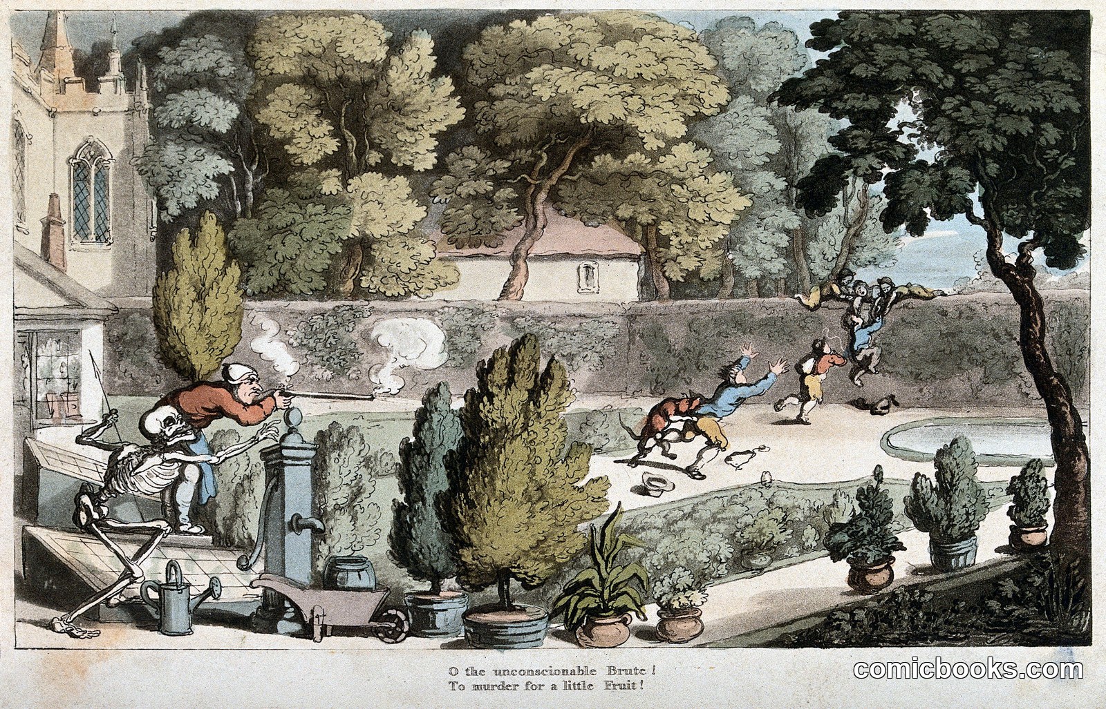 The Dance of Death: The Urchin Robbers by Thomas Rowlandson