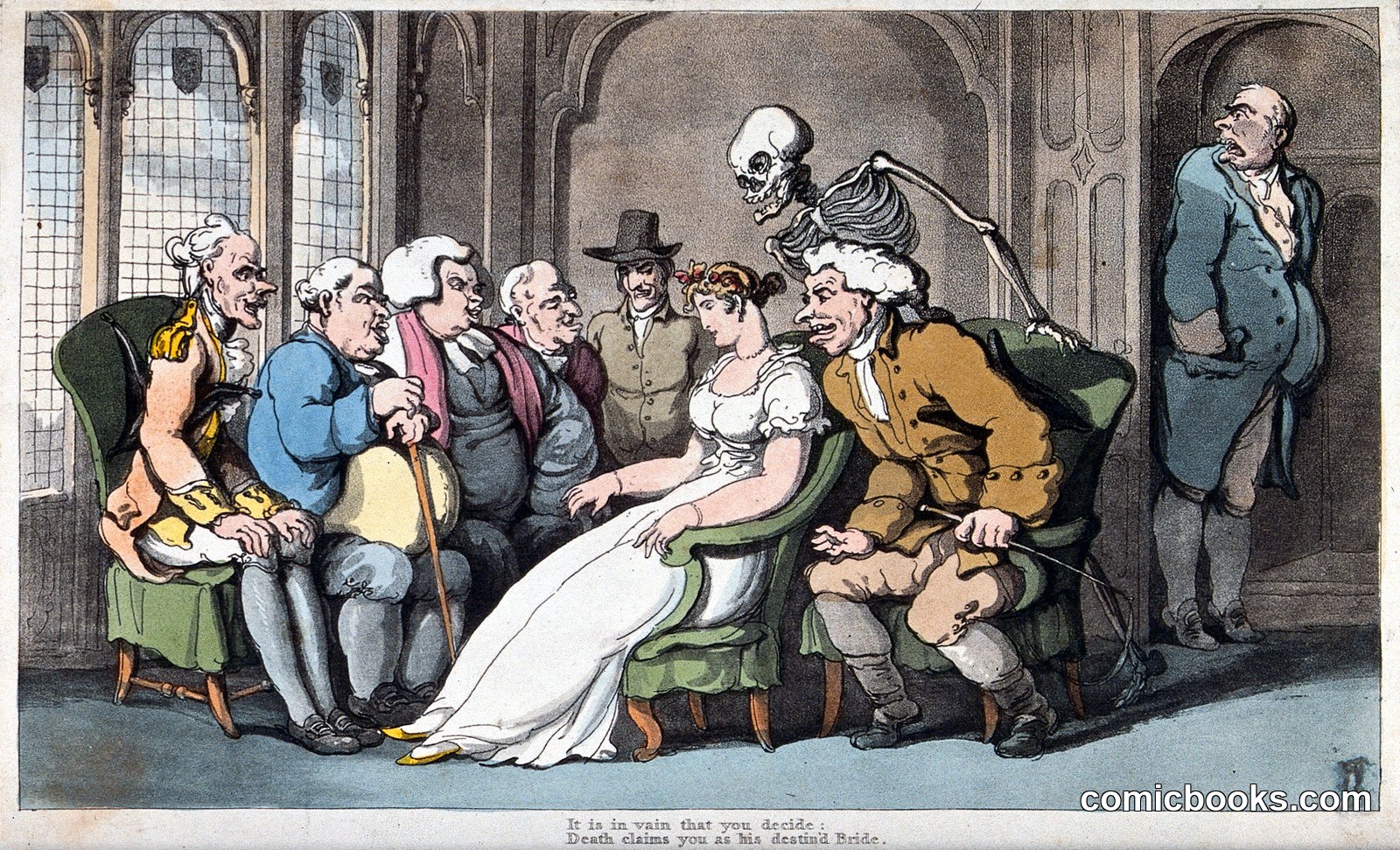 The Dance of Death: The Courtship by Thomas Rowlandson