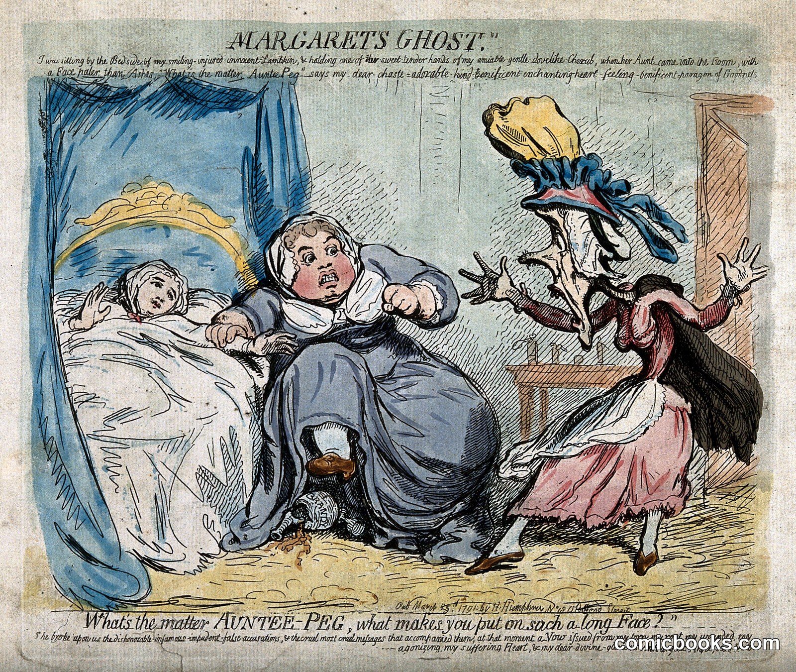 Margaret's Ghost: Miss Minifie Alarming the Gunnings, 1791 by http://data.europeana.eu/agent/148259