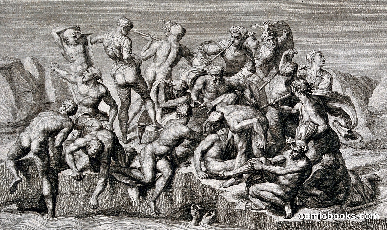 The Battle of Cascina by Michelangelo Buonarroti