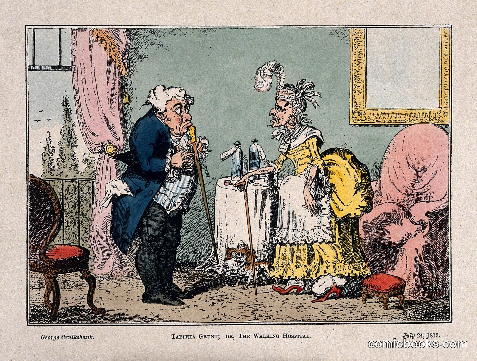 Tabitha Grunt; or, The Walking Hospital by George Cruikshank