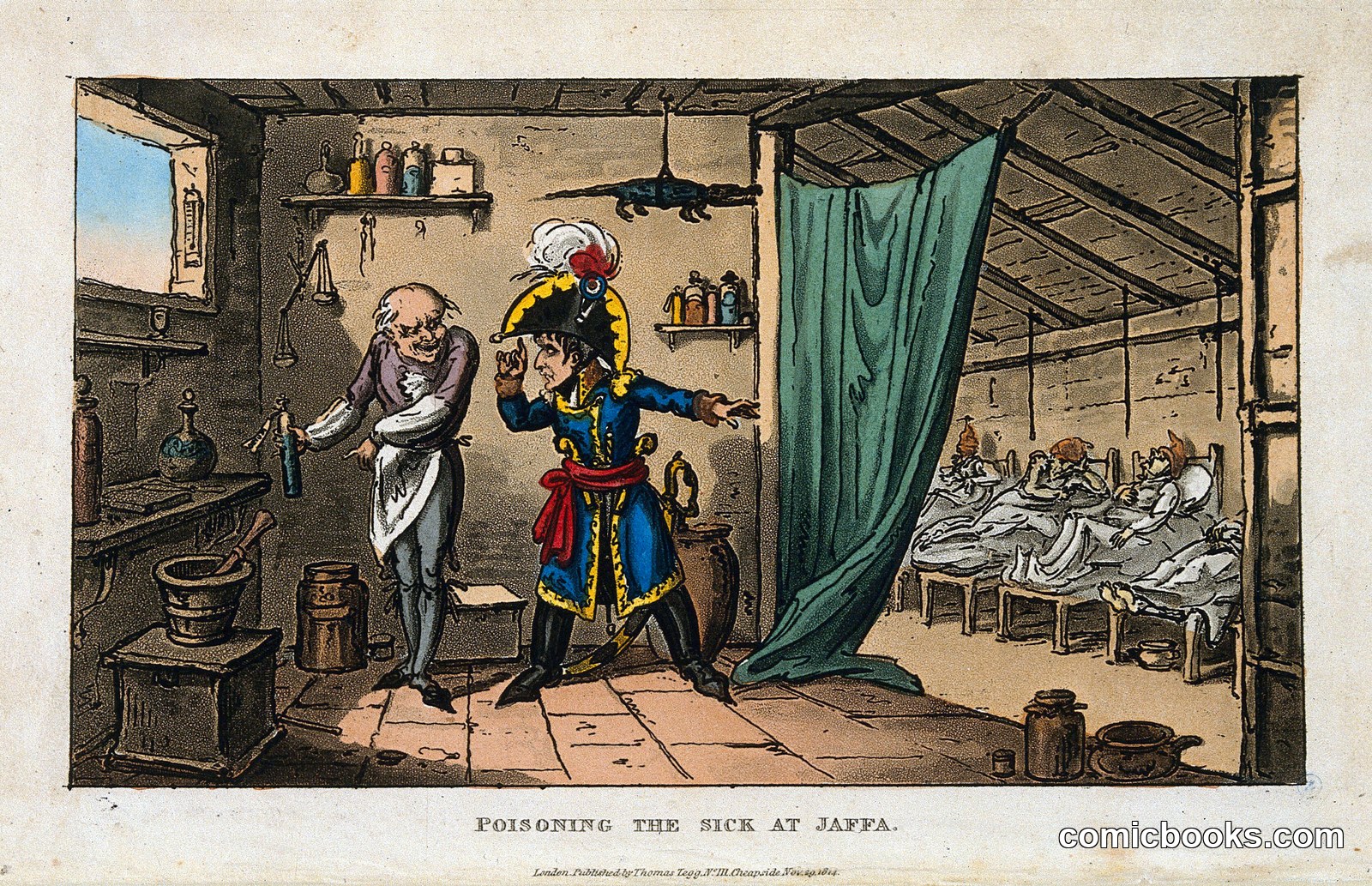 Napoleon Bonaparte Ordering the Poisoning of the Plague Victims at Jaffa, 1799 by http://data.europeana.eu/agent/63272