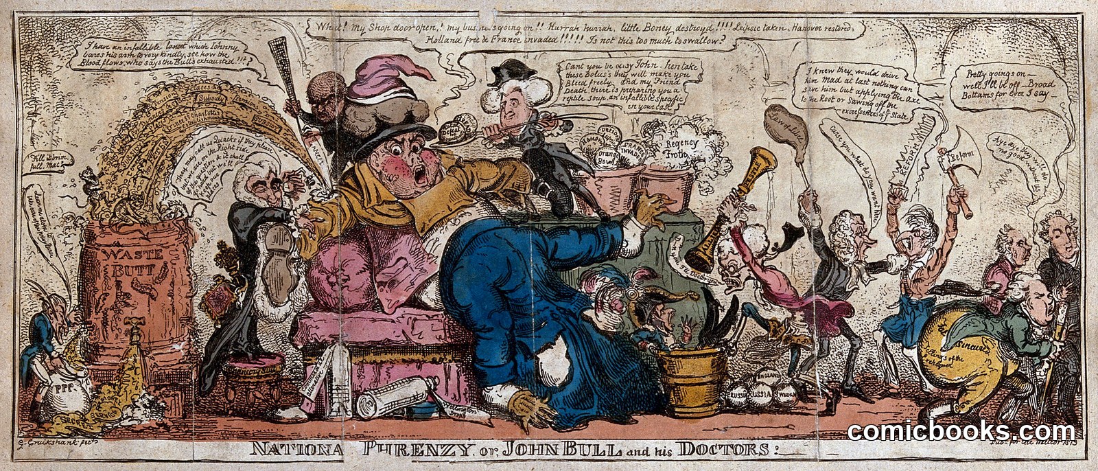 National Frenzy, or John Bull and His Doctors by http://data.europeana.eu/agent/63272