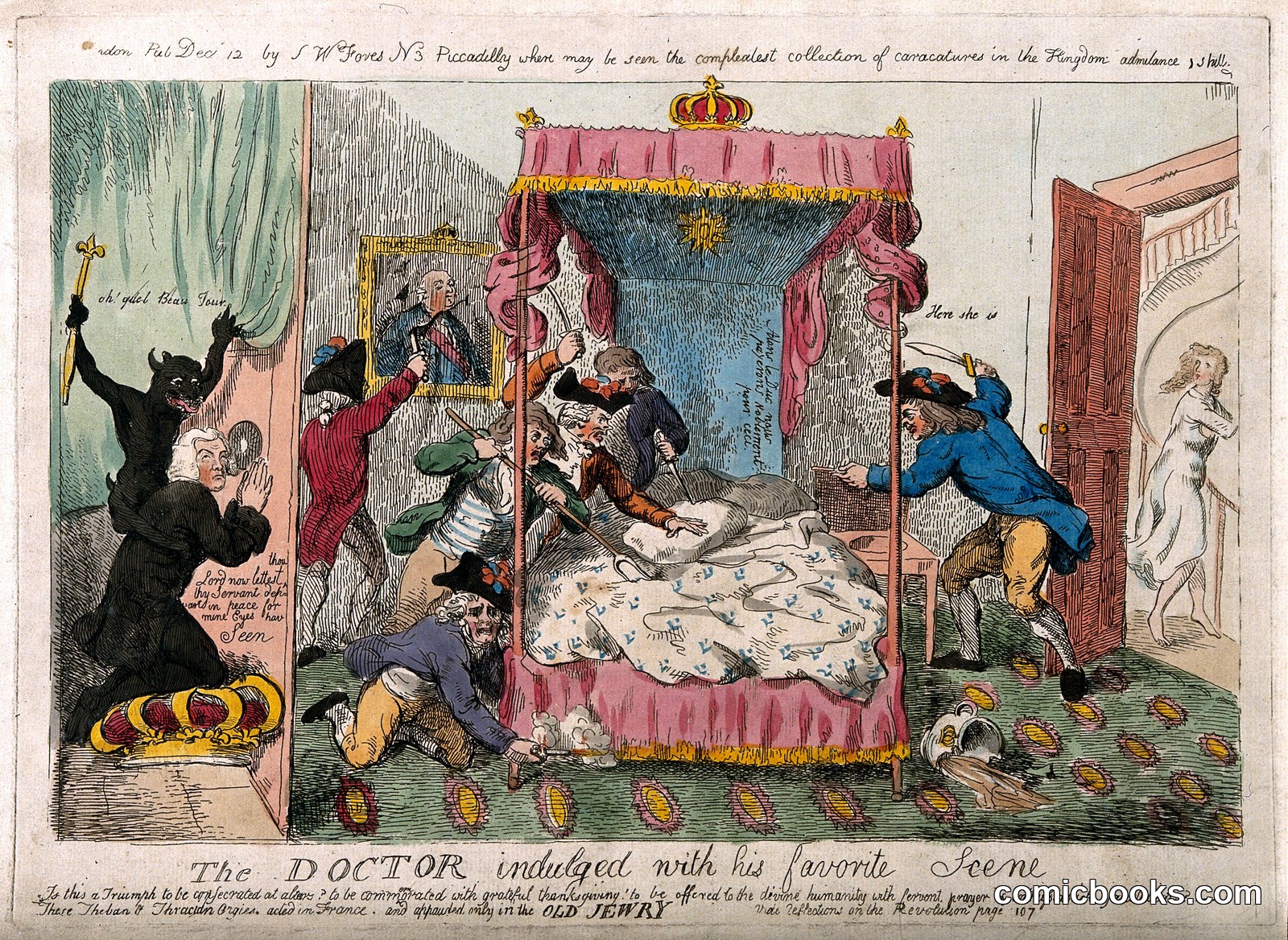 Robert Price Indulging His Favorite Scene by Isaac Cruikshank
