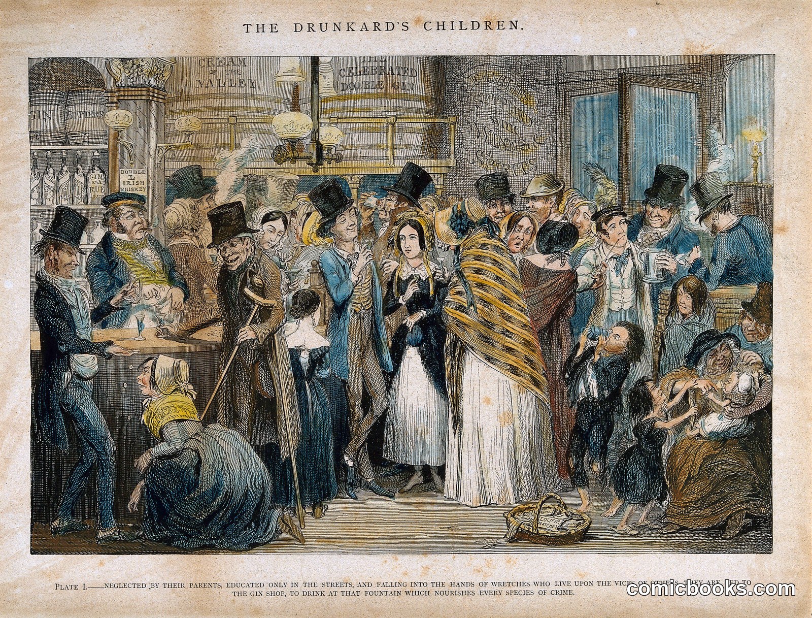 The Drunkard's Children, Plate I by http://data.europeana.eu/agent/63272
