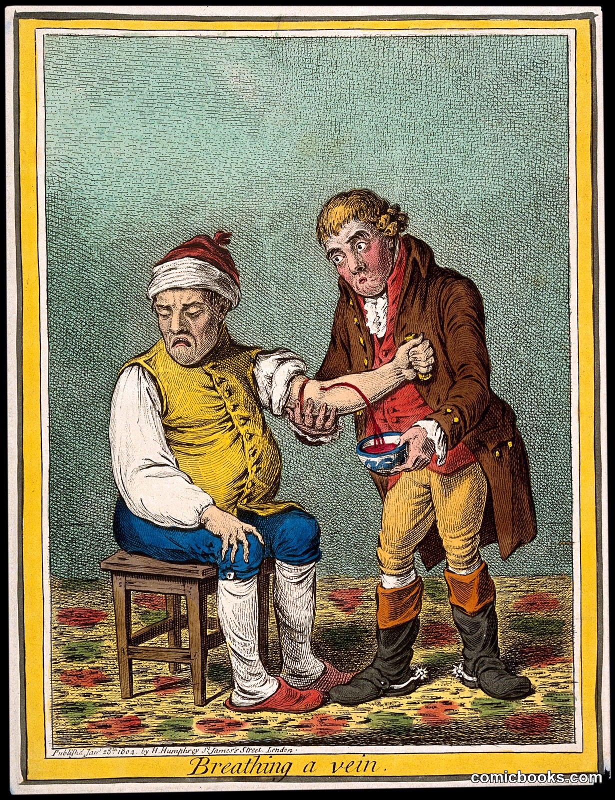 Breathing a Vein by James Gillray