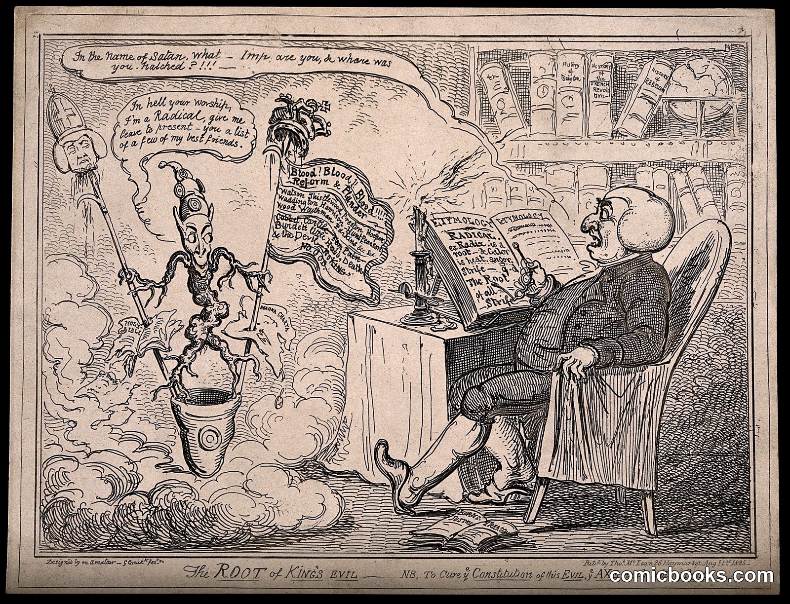 A Staunch Magistrate Surprised by the Apparition of a Radical Demon