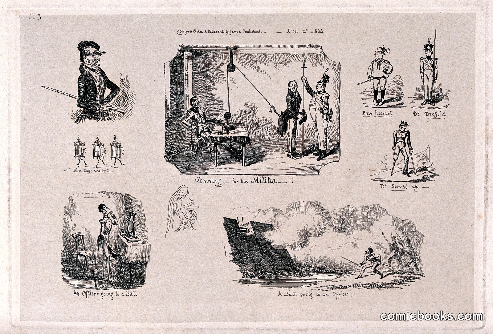 Soldiers at Various Stages of Their Careers, and in Various Situations