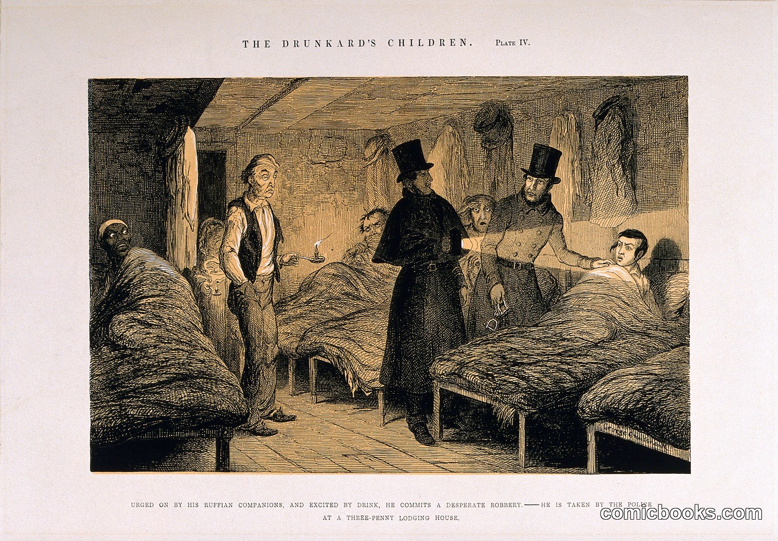 Police Raid a Lodging House at Night and Arrest a Convicted Thief by http://data.europeana.eu/agent/63272