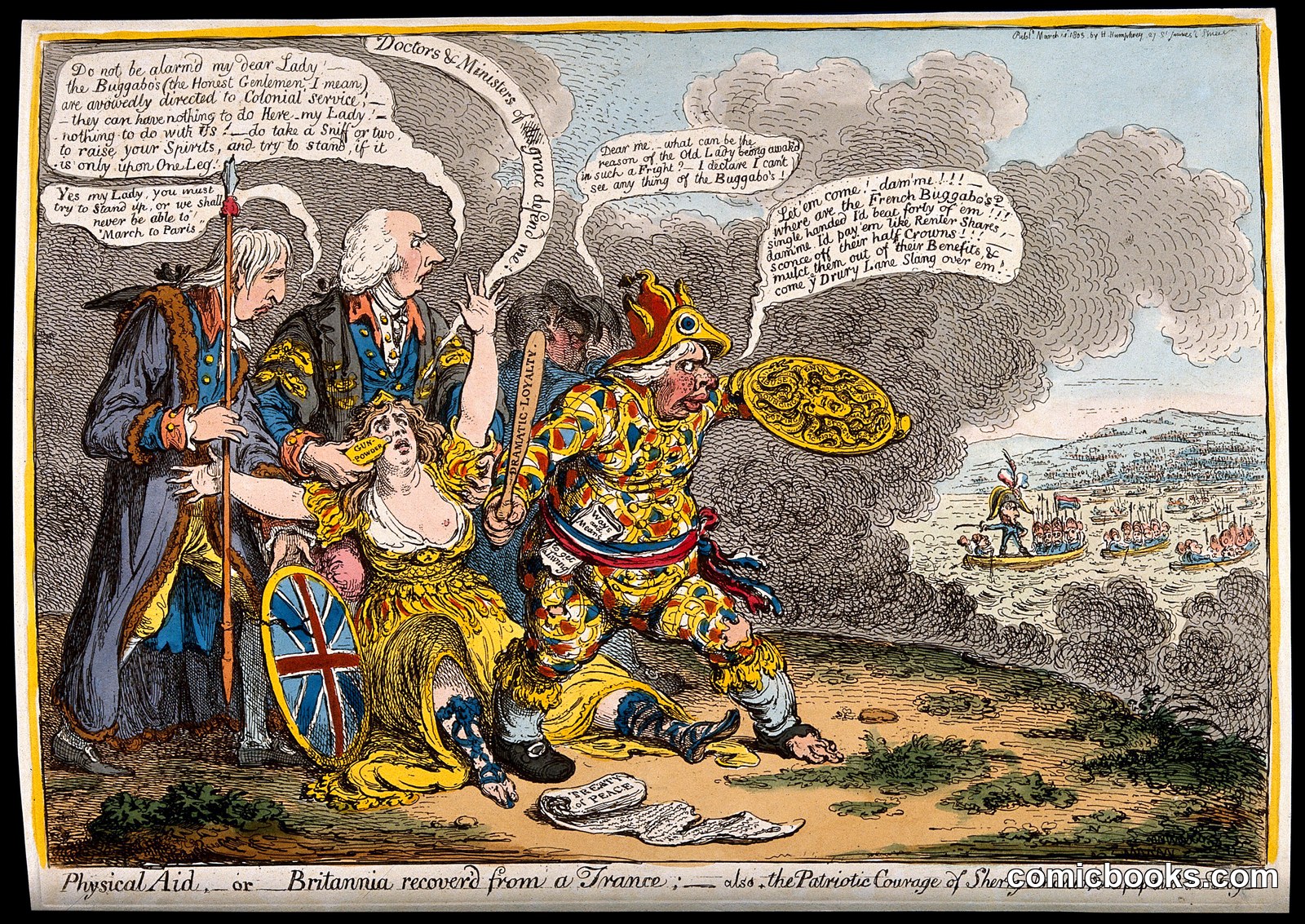 Physical Aid — or — Britannia recover'd from a France by John Sneyd