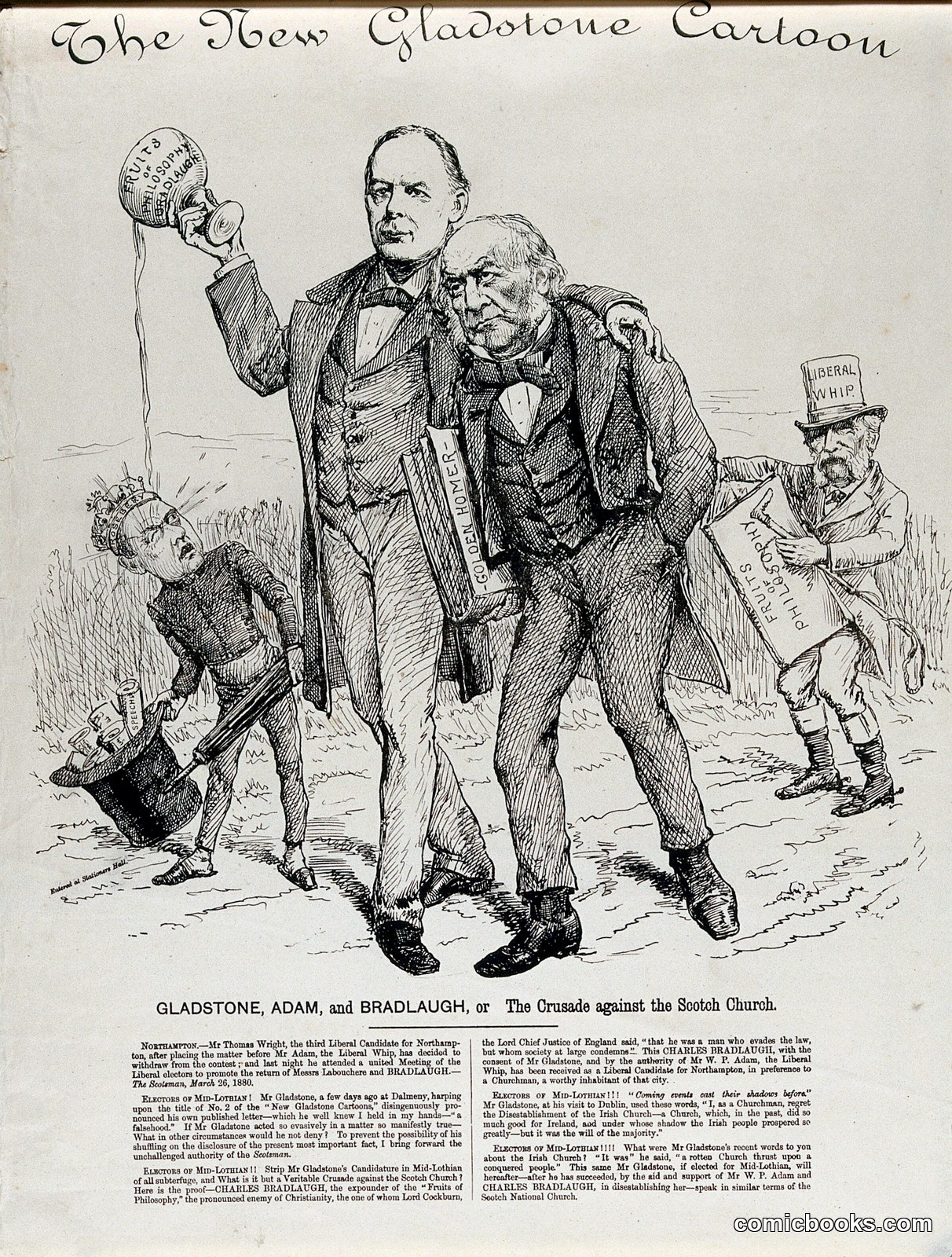 Gladstone, Adam, and Bradlaugh; or The Crusade against the Scotch Church