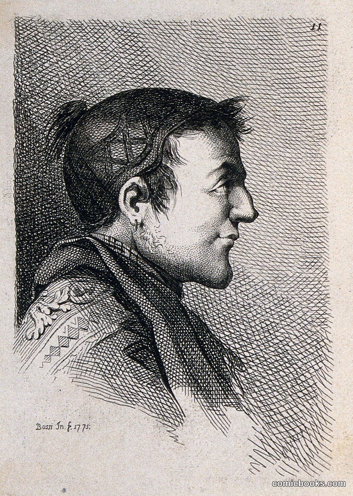 Physiognomic Study by Benigno Bossi