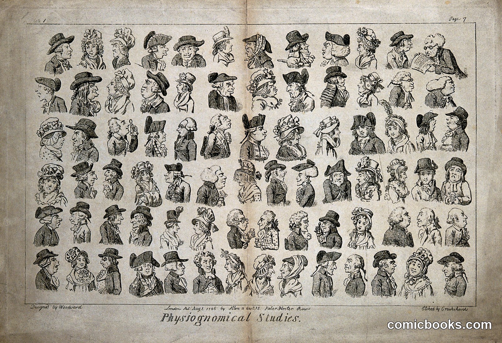 Eighty-Four Physiognomic Caricatures of English Eighteenth-Century Types by http://data.europeana.eu/agent/14268