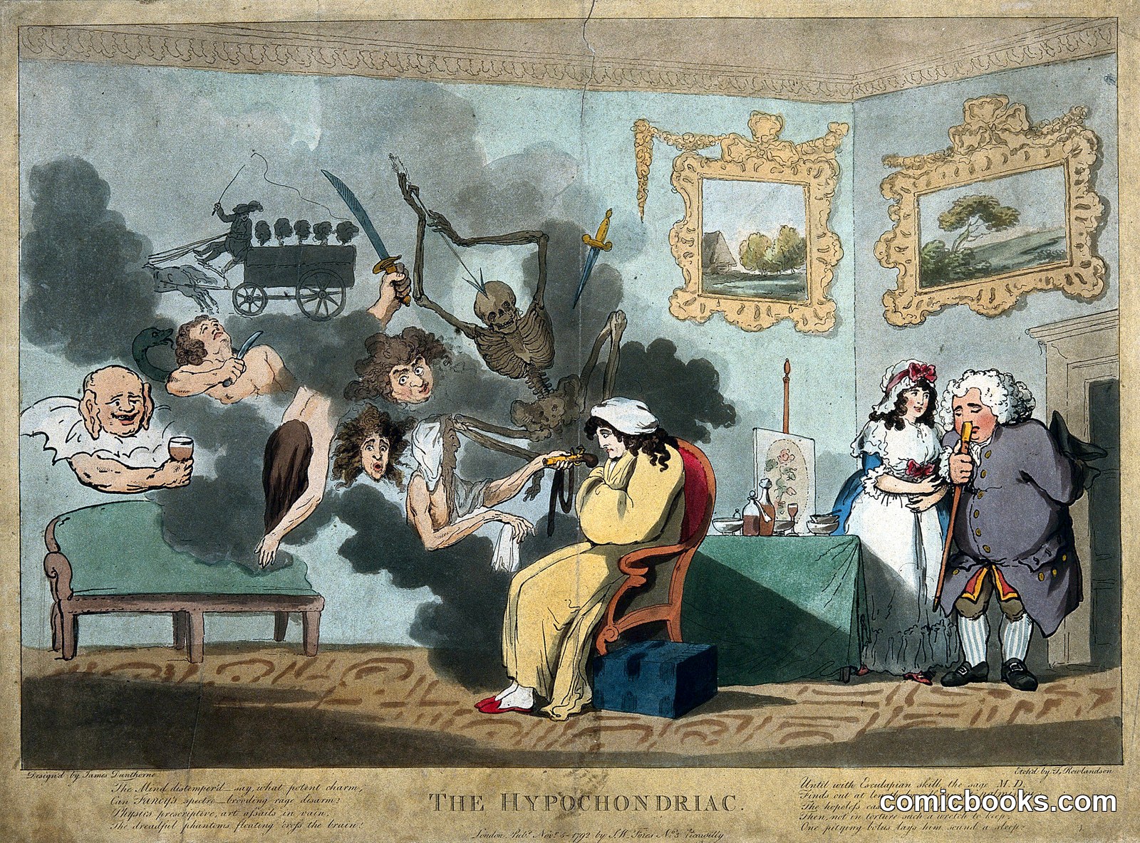 A Hypochondriac Surrounded by Doleful Spectres by James Dunthorne