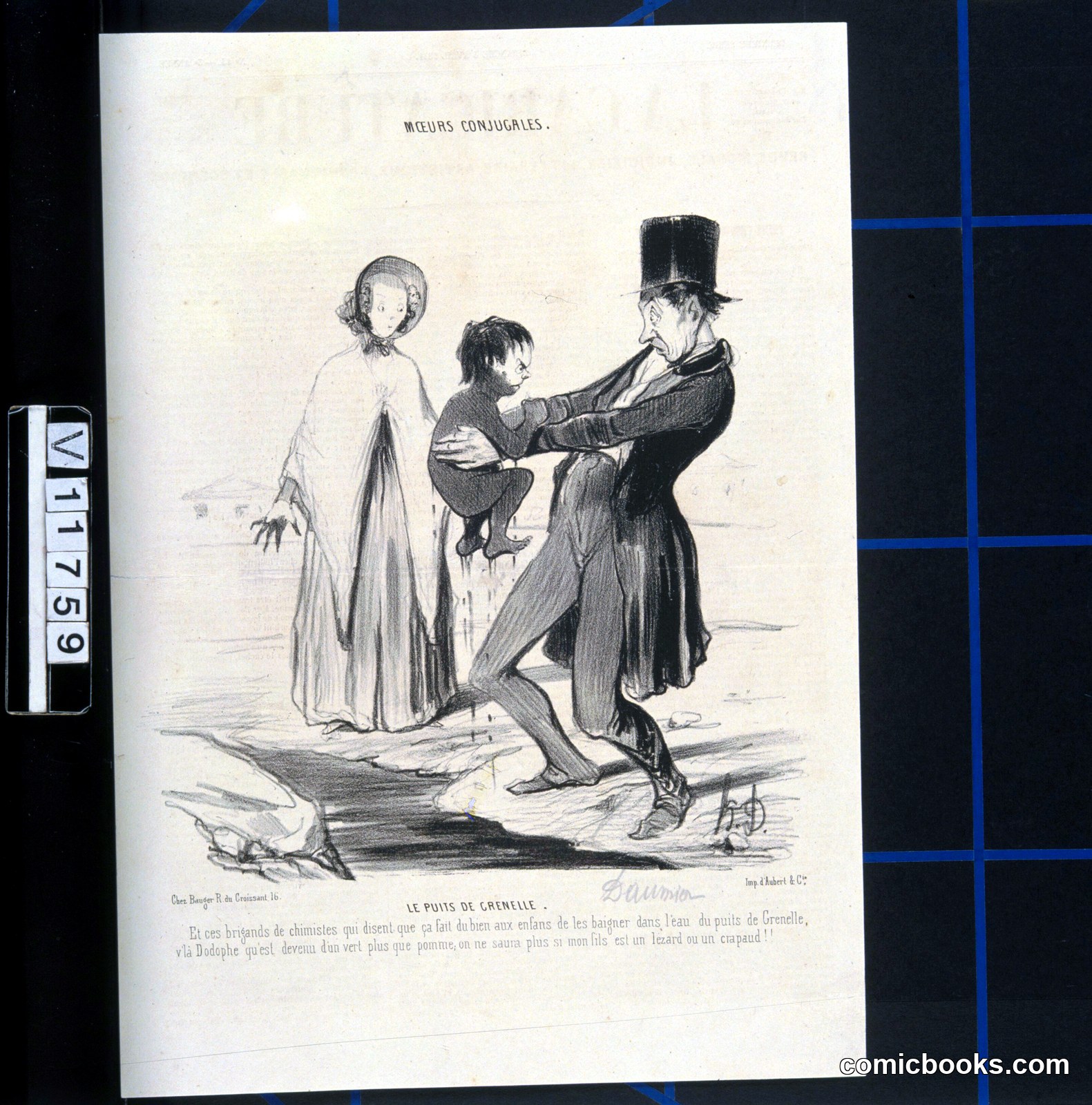 Le Puits de Grenelle (The Grenelle Well) by Honoré Daumier