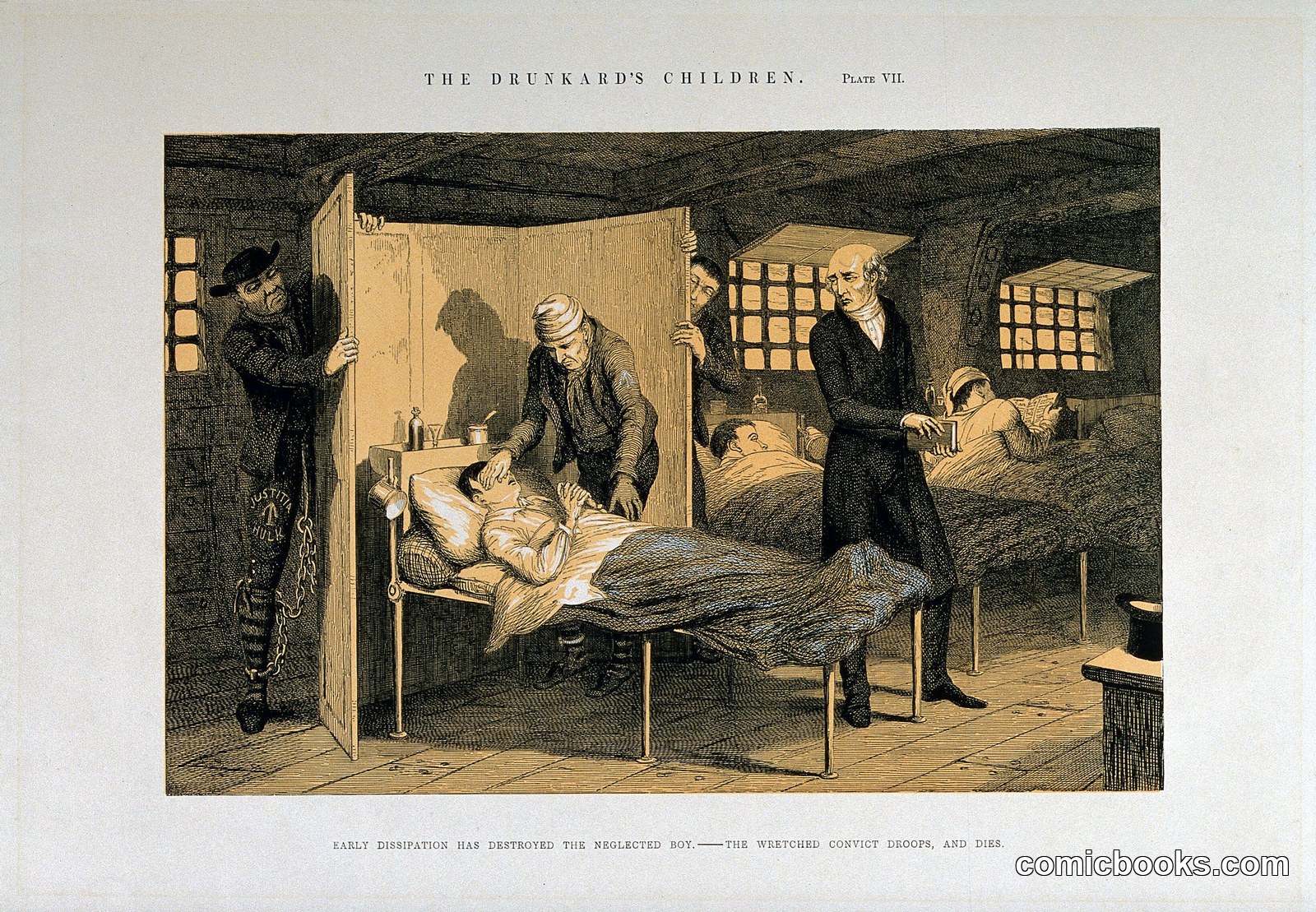 The Drunkard's Children, Plate VII by George Cruikshank
