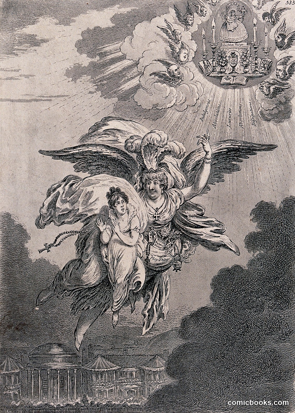 An Angel Carrying a Child Heavenward