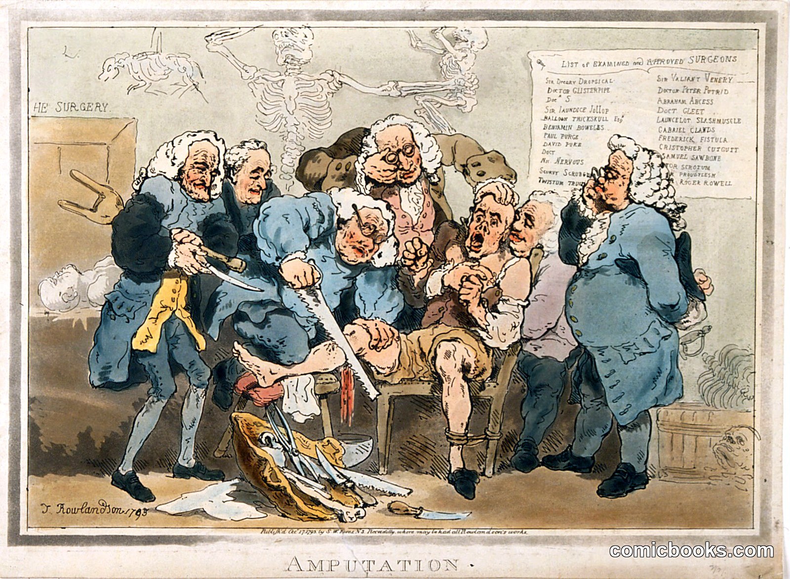 Five Surgeons Performing an Amputation by http://data.europeana.eu/agent/148260