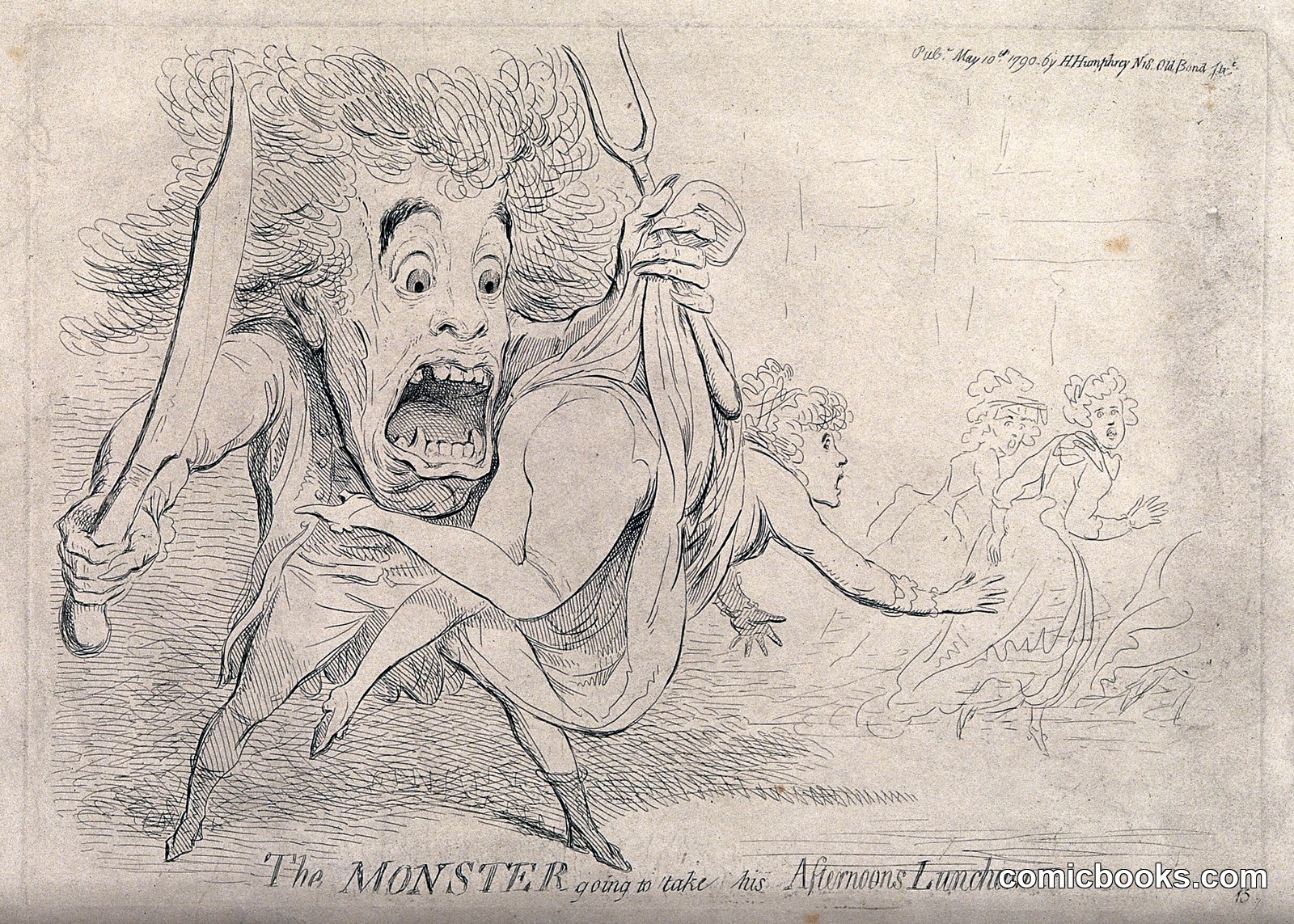 The Monster Going to Take His Afternoon Luncheon by http://data.europeana.eu/agent/148259