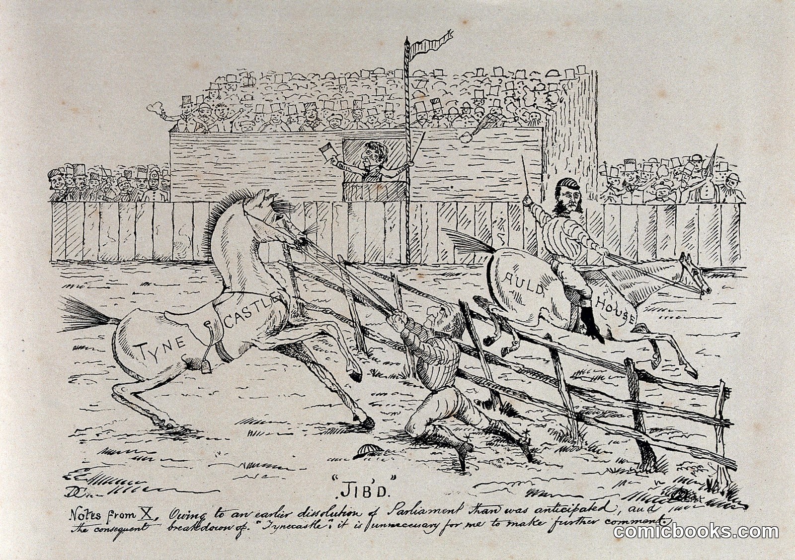 Gladstone as a Jockey Who Has Fallen Off His Horse