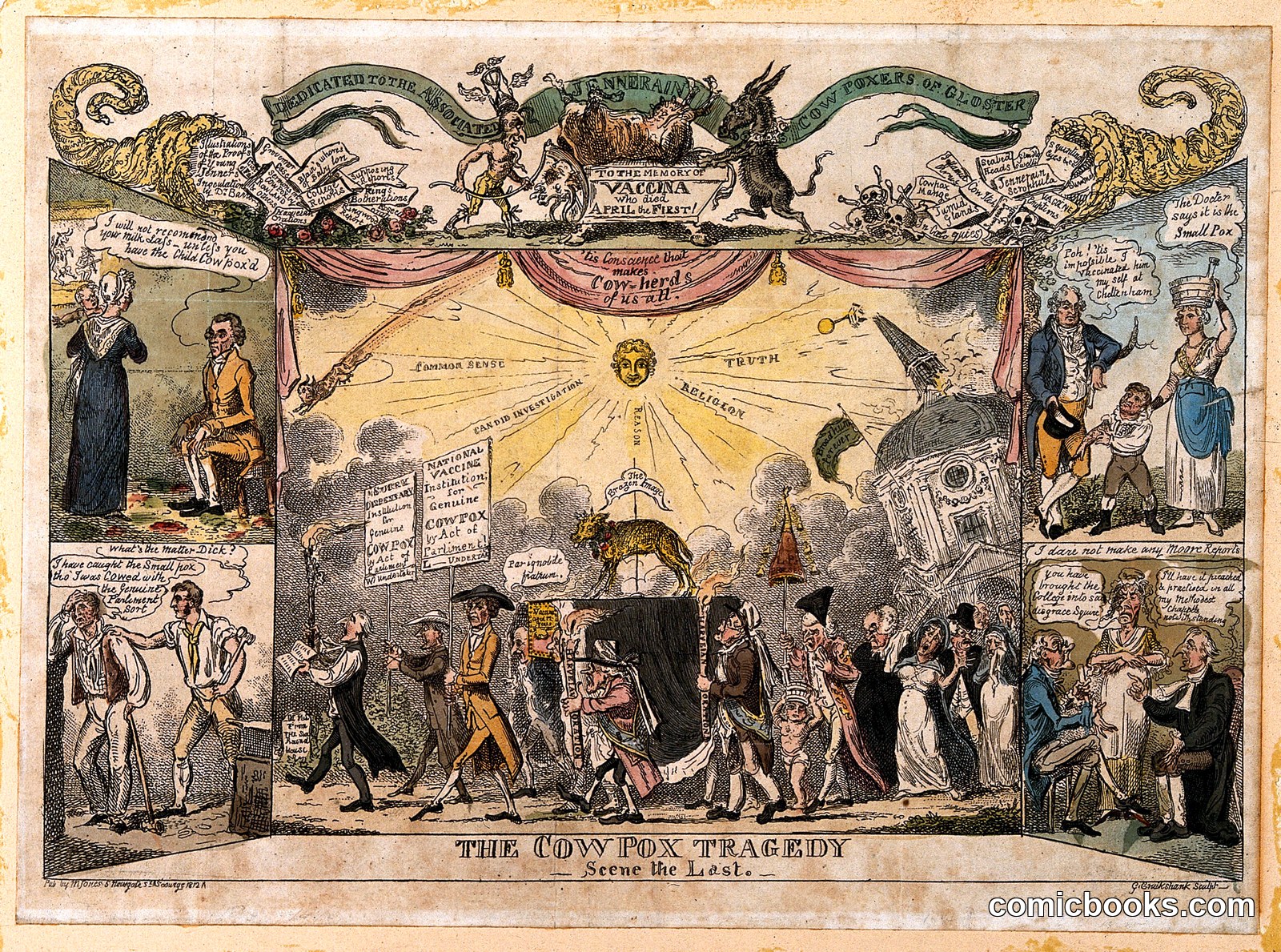 The Cow Pox Tragedy — Scene the Last by http://data.europeana.eu/agent/63272