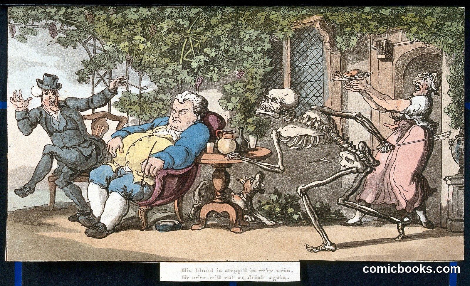 The Dance of Death: Tom Higgins by Thomas Rowlandson