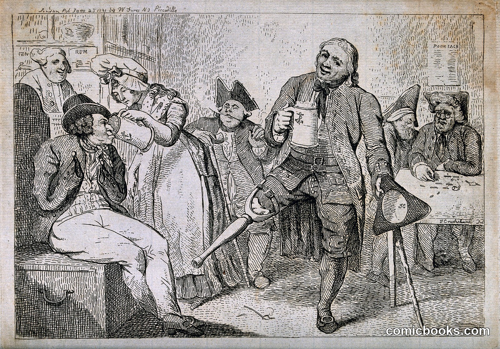 Disabled Veterans Carousing in a Tavern by http://data.europeana.eu/agent/11149