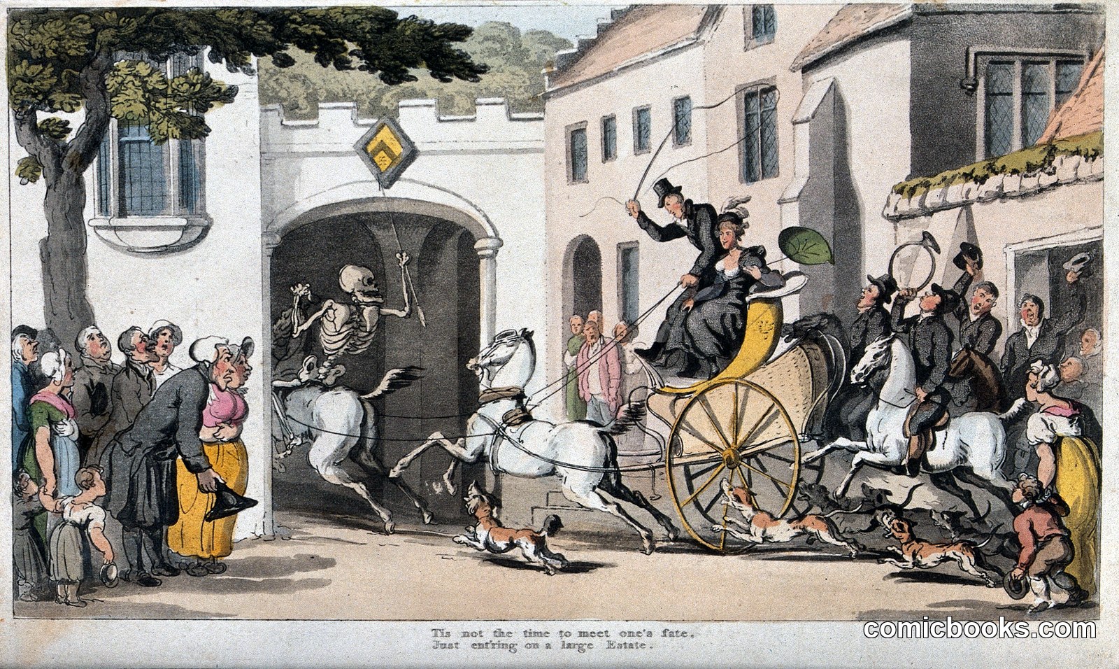 The Dance of Death: The Next Heir by Thomas Rowlandson