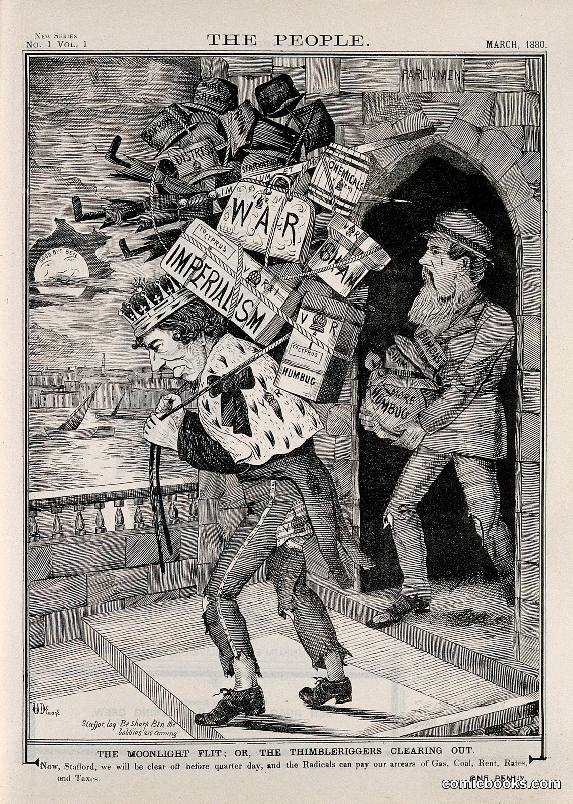 The Moonlight Flit; or, The Thimbleriggers Clearing Out by W. D. Ewan