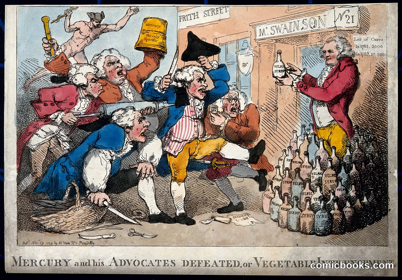 Mercury and His Advocates Defeated, or Vegetable Intrenchment by http://data.europeana.eu/agent/148260